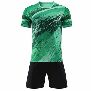 Maillots d'entraînement de football 100 % polyester respirant en gros, maillots de football vierges OEM pour l'équipement de football - Product Image 1