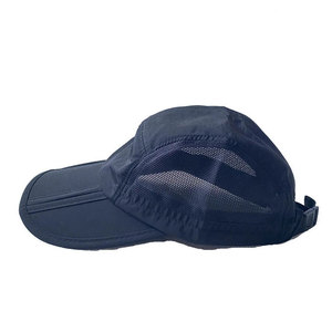 Gorra de béisbol de lona Dobby Dot impermeable 100% algodón unisex negra con logo personalizado, color sólido, lisa, sin estampado, con efecto lavado, para fiesta - Product Image 2