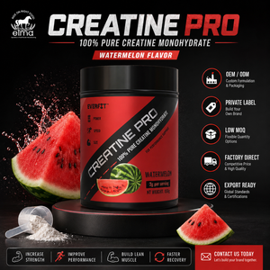 EVERFIT 100% Créatine Monohydrate en Poudre 300g Complément Nutritionnel Sportif pour la Croissance Musculaire des Adultes - Enregistré par la FDA - Product Image 1