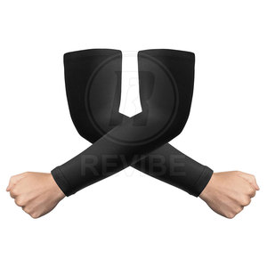 Manchons de bras pour hommes en Spandex/Polyester de qualité supérieure, actifs, flexibles et respirants, pour le fitness, la course à pied et le cyclisme - Product Image 3