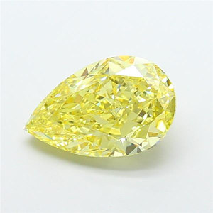 Diamant jaune de 7 carats, taille poire, rare, de couleur fantaisie, en forme de goutte d'eau, diamant non monté pour une œuvre maîtresse de haute joaillerie sur mesure - Product Image 1