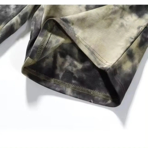 Pantalones Cortos de Verano para Hombre 2026, Diseño Único con Estampado Tie Dye Personalizado, 100% Poliéster, Cintura Elástica, Estilo Urbano - Product Image 6