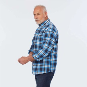 Chemises en flanelle à boutons pour hommes, mode de luxe, vente chaude, coton lourd, à carreaux, unisexe, pour garçons, respirantes - Product Image 6