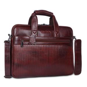High Quality Full Grain Leather Laptop Bag 15 Inch Laptop <b>Briefcase</b> with Combination Lock Anti-Theft for Business - Product Image 1