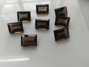 ควอตซ์สีน้ำตาลธรรมชาติ 18x13 มม. ทรงบาแกตต์เจียระไนแบบสเต็ปคัท คุณภาพดีที่สุด สำหรับทำเครื่องประดับ - Product Image 2