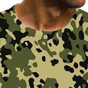 T-shirt camouflage léger coupe ajustée style streetwear décontracté pour l'extérieur – Fabricant de vêtements - Product Image 4