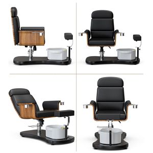 Stazione per Pedicure Ergonomica in Vetro Portatile con Rotazione a 360° e Sollevamento Reclinabile per Formazione Unghie e Trattamenti Spa Piedi - Product Image 3