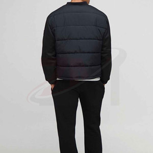 Veste matelassée à col rond pour homme, chaude et légère, vêtement d'extérieur d'hiver, style décontracté, mode streetwear - Product Image 4