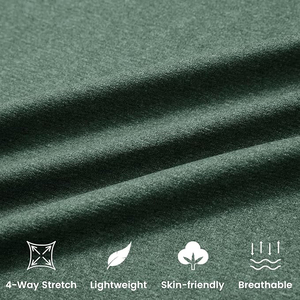 Sudadera con Capucha para Hombre, Color Verde Jaspeado, con Cordón Ajustable, Dobladillo Acanalado, Mezcla de Algodón, Estilo Casual Urbano, Ligera - Product Image 4