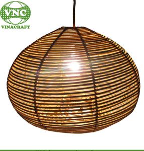 Lampe en rotin d'intérieur sûre, naturelle et écologique avec abat-jour amovible pour l'organisation du rangement à domicile - Product Image 5
