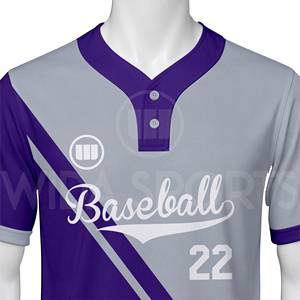 Premium Baseball Teamwear Custom Jerseys Half Sleeve Team Name Lightweight Moisture Wicking Sports Uniform Apparel Wholesale - Product Image 4
