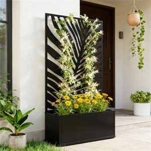 Jardinières et pots de fleurs en métal pour jardins, terrasses et balcons - Product Image 2