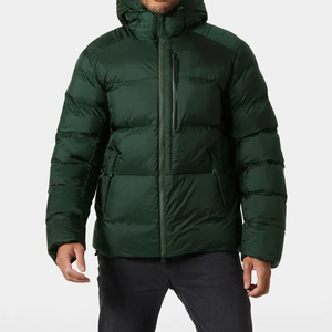 2026 Men's Premium Quality Solid Zip up Oversized Puffer <b>Jacket</b> Winter Warm Custom Quilted Waterproof High Quality Down <b>Jackets</b> - Product Image 3