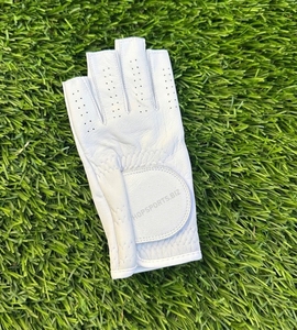 Women's Premium White <b>Leather</b> <b>Fingerless</b> Left Hand Golf <b>Glove</b> for Right Handed Golfers, Women's <b>Fingerless</b> Golf <b>Glove</b> - Product Image 1