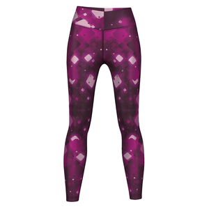 Leggings de Yoga de Cintura Alta y Corte Completo con Estampado Geométrico, Sin Costuras, de Spandex y Poliéster, Pantalones Elásticos en Cuatro Direcciones para Mujer, Spandex y Nailon OEM - Product Image 5