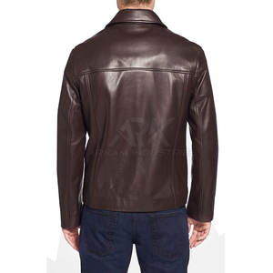 Chaqueta de Cuero para Hombre de Alta Calidad, Chaqueta de Cuero Marrón para Hombre, Último Diseño 2026, Chaquetas de Cuero Genuinas para Invierno - Product Image 2