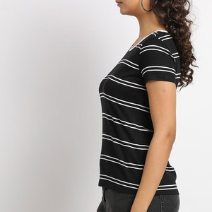 T-shirts pour femmes, t-shirts surdimensionnés pour femmes, coton et polyester, t-shirt décontracté à manches courtes - Product Image 3