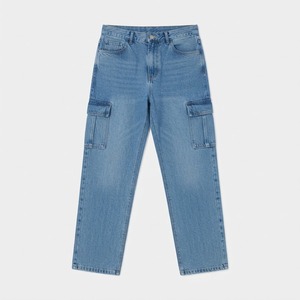 Custom Denim Pants Manufacturer Premium Jeans for Men & <b>Women</b> Wholesale Denim <b>Trousers</b> <b>Baggy</b> Cargo - Product Image 1