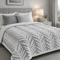 Plaid chauffant portable 50x60 pouces en jacquard à carreaux Sherpa, chauffe rapide avec 6 niveaux de chaleur, arrêt automatique, lavable