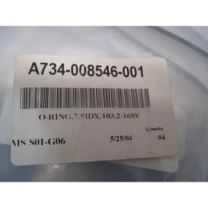 LAM 734-008546-001 โอริง, 7.5 IDX.103, 2-169V - อุปกรณ์และอะไหล่เซมิคอนดักเตอร์ระดับโลกที่เชื่อถือได้ - Product Image 1