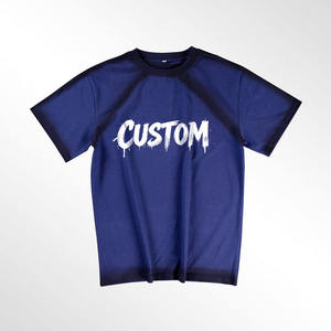 Camisetas de Pareja con Estampado Gótico Retro, Estilo Hip-Hop, Lavado a la Piedra Oscuro - Product Image 1
