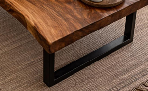 <b>For</b> Modern Contemporary Accent Wood & Meal <b>Coffee</b> Side <b>Table</b> with metal <b>legs</b> Bedroom Living Room Luxury - Product Image 4