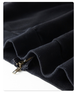Sudadera con capucha para hombre, personalizada, con cremallera, lavado ácido, efecto desgastado, forro polar grueso, doble cremallera, oversize, antiarrugas - Product Image 5
