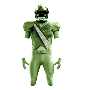 ชุดอเมริกันฟุตบอลสำหรับนักกีฬา ผลิตจากผ้าโพลีเอสเตอร์ เนื้อผ้าเรียบเนียน สวมใส่สบาย เหมาะสำหรับการฝึกซ้อมและการแข่งขัน - Product Image 1