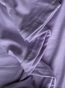 Oversized Women's T-<b>Shirt</b> Purple Anti-Wrinkle Pullover Crew Neck Short Sleeve Plus Size 100% Cotton Jersey Fabric Summer - Product Image 3