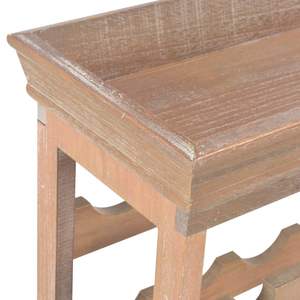 ตู้เก็บไวน์ MDF สีน้ำตาล 27.6"x8.9"x27.8" ชั้นวางไวน์ที่ทนทาน - Product Image 5