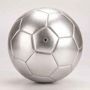 Balón de Fútbol Clásico Plateado de PU, Talla 9, con Cámara de Goma, Equipo de Fútbol, Novedad 2025, Balón de Fútbol con Unión Térmica de Alta Calidad - Product Image 1