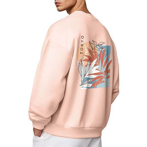 Sweat-shirt oversize en tissu chaud et confortable, au design simple et au style décontracté. - Product Image 1