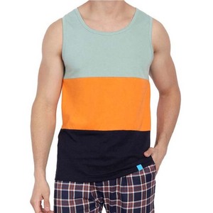 Camisetas de Gimnasio de Algodón para Hombre, Talla Grande, Diseño a Rayas, Transpirables, Tejidas, para Entrenamiento de Fitness y Culturismo, Personalizadas OEM 2026 - Product Image 2