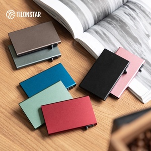 Tc101 biểu tượng tùy chỉnh người đàn ông Slim tối giản nhôm Pop Up thẻ trường hợp kinh doanh RFID chủ thẻ tín dụng cho thẻ - Product Image 6