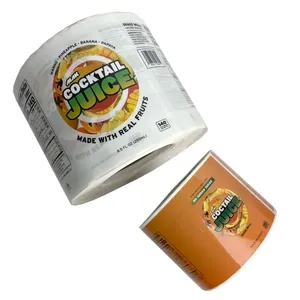 Custom Waterproof Glossy UV Printed Self-Adhesive Beverage Labels <b>for</b> Bottled <b>Fruit</b> Juice-Plastic Roll <b>Stickers</b> - Product Image 3
