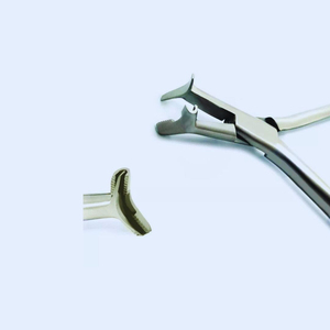 Pince orthodontique manuelle droite et courbée en acier inoxydable de haute qualité, à pointe dentelée, instruments dentaires de qualité Classe II - Product Image 4