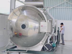 เครื่องอบแห้งแบบแช่เยือกแข็งอัตโนมัติ WHFD-100 ควบคุมด้วย PLC พร้อมมอเตอร์ ใช้ในเชิงพาณิชย์ ทำจากสแตนเลส ใช้ไอน้ำ - Product Image 3