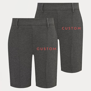 กางเกงขาสั้นเด็กนักเรียนสีเทาแบบปกติ - Product Image 1