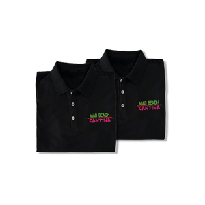 Polo de Manga Corta para Hombre, 200G, Negro, con Bordado de Logotipo Personalizado, 35% Algodón, 65% Poliéster, para Golf o Trabajo - Product Image 1