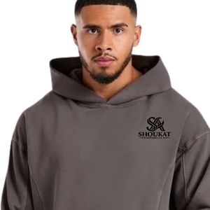 Conjunto Deportivo Informal de Dos Piezas para Hombre, Sudadera con Capucha Extra Grande Marrón y Pantalones Deportivos a Juego, Ropa Deportiva Urbana - Product Image 5