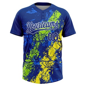 Camiseta de Béisbol Sublimada Personalizada Yourteams 00, Cuello en V, Manga Corta, Poliéster que Absorbe la Humedad, Ropa Deportiva Unisex para Adultos - Product Image 2