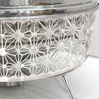 Nieuwe 8L zilveren catering chafing dish warmhoudset met deksel, Europese/Amerikaanse stijl, warmhoudapparatuur voor bruiloften, feesten en hotels