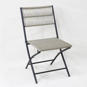 Comehome Silla plegable de hierro y plástico, asiento extra ancho, resistente a los rayos UV, cómoda - Product Image 1