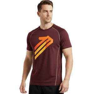 Camisetas Deportivas de Cuello Redondo para Hombre, Tejido Transpirable y Ligero, Ideal para Gimnasio o Actividades al Aire Libre, Fabricante OEM, Venta al Por Mayor - Product Image 1