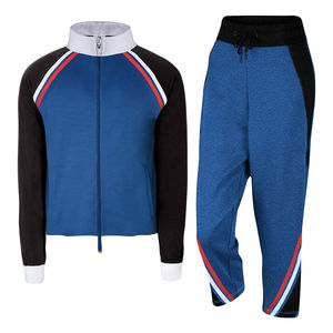 Ensemble de survêtement unisexe hiver 2026 : sweat à capuche et veste, tenue de sport tricotée unie, pantalon de survêtement - Product Image 1