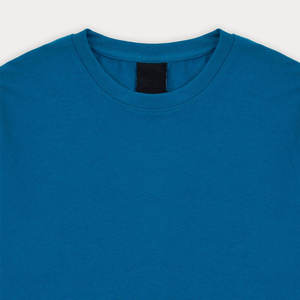 เสื้อยืดผู้ชายทรงหลวมแบบใหม่ ดีไซน์สั่งทำพิเศษ ผ้า Worsted สำหรับใส่เป็นทางการ พร้อมโลโก้ด้านหน้า ป้องกันการเป็นขุย - Product Image 5