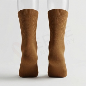 Calcetines de Hombre, Estilo Clásico, Color Liso, Tejidos, Transpirables, de Algodón, Poliéster y Elastano, para Uso Diario en Otoño - Product Image 2