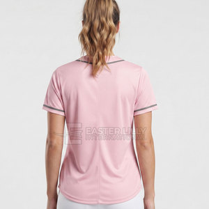 Maillot de softball personnalisé de haute qualité pour fabricants, maillot de softball boutonné, maillot de softball couleur unie - Product Image 2