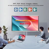 Tableau blanc intelligent pour salle de classe, panneaux plats interactifs, écran tactile IR 40 points, 4K, anti-reflets, tableau intelligent pour l'enseignement