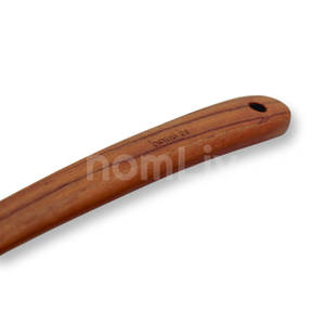 OEM Natural Eco Friendly Godiva Size M Teak Wood Ladle Sustainable Food Safe No <b>Paint</b> Halal Customized Wooden Soup Spoon - Product Image 3